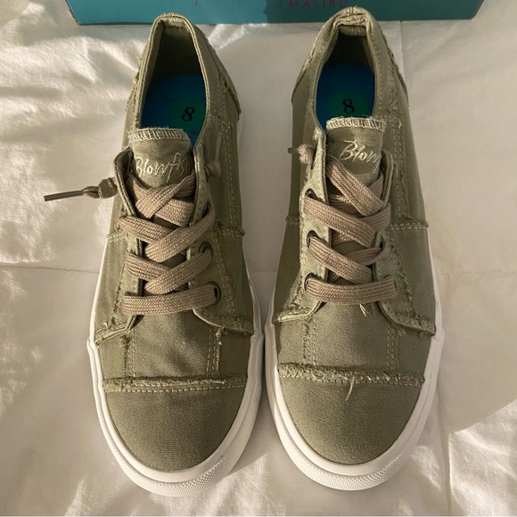 Blowfish Olive Canvas Sneakers - Picture 4 of 12